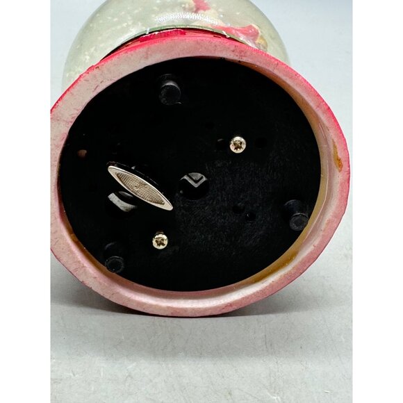 Santa & Snowman Christmas Snow Globe tree jolly snowflakes red green 6" READ - Picture 8 of 11